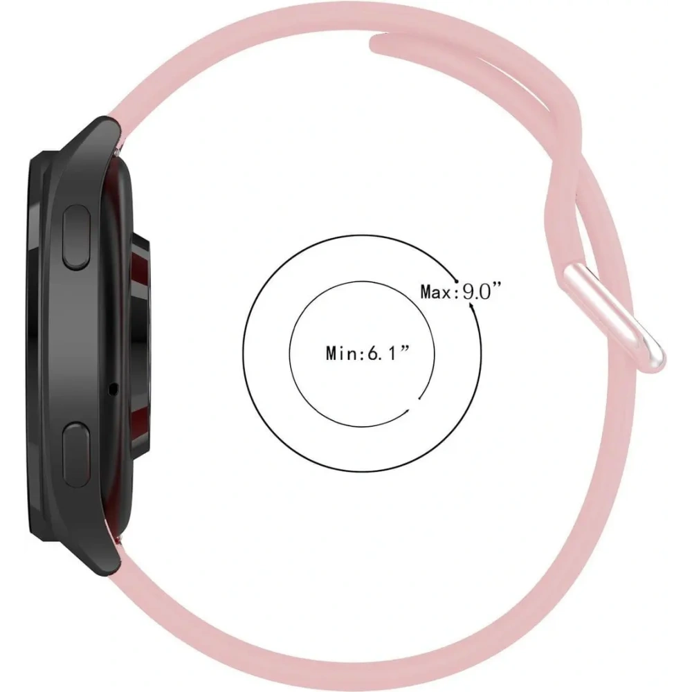 Pasek Bizon Strap Watch Silicone Pro do Xiaomi Watch 2 jasnoróżowy