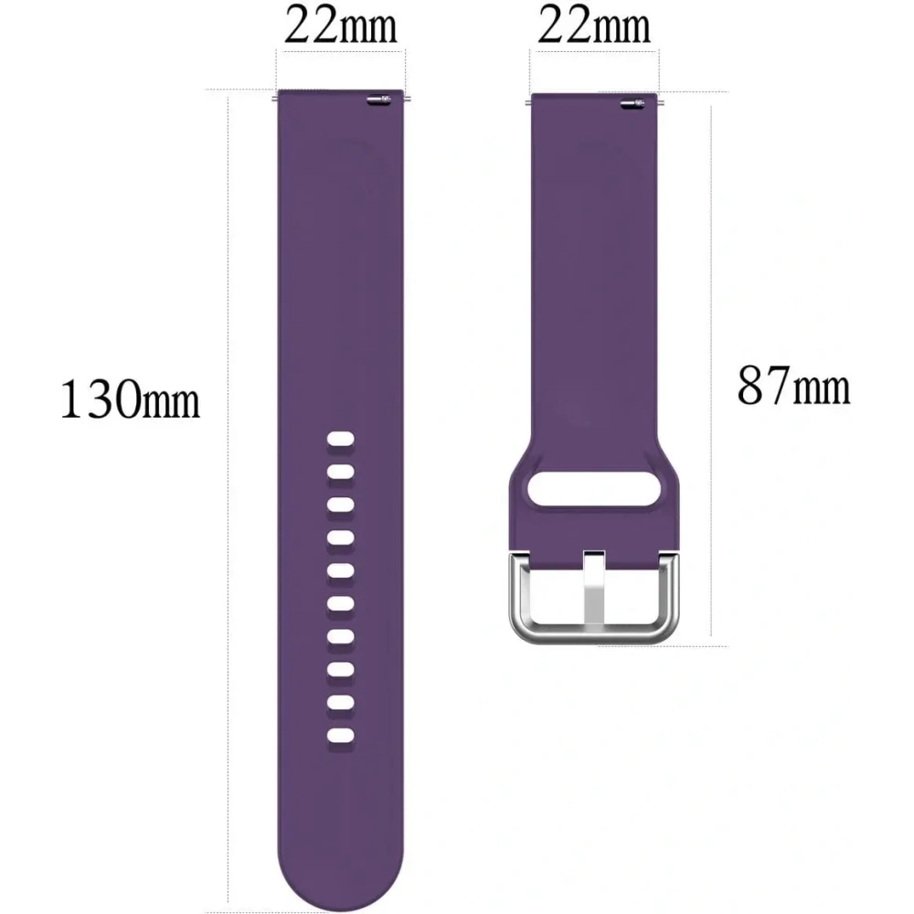 Pasek Bizon Strap Watch Silicone Pro do Xiaomi Watch 2 fioletowy
