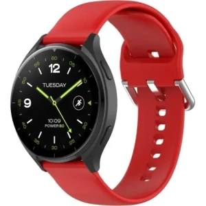 Pasek Bizon Strap Watch Silicone Pro do Xiaomi Watch 2 červený