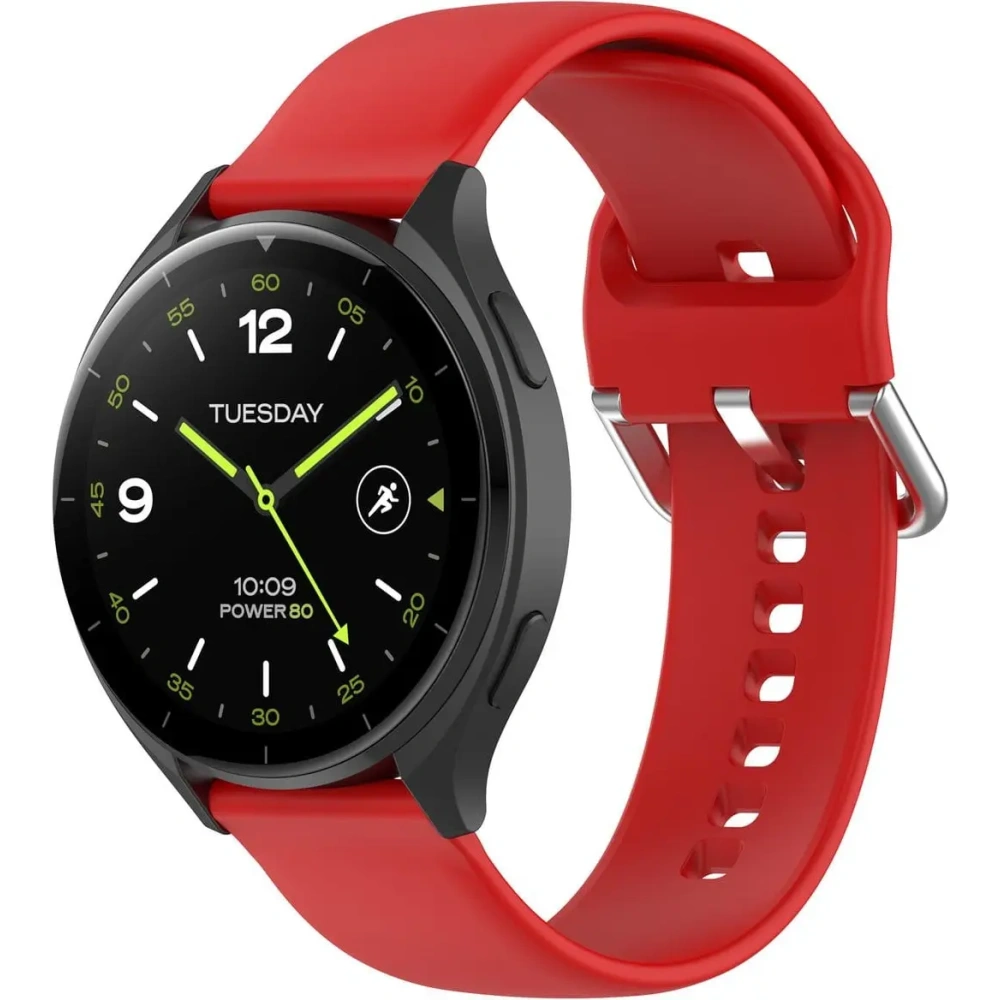 Pasek Bizon Strap Watch Silicone Pro do Xiaomi Watch 2 czerwony