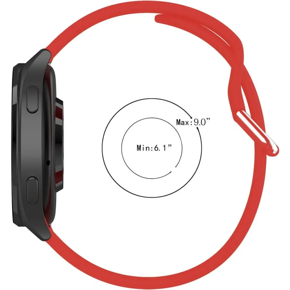 Pasek Bizon Strap Watch Silicone Pro do Xiaomi Watch 2 czerwony