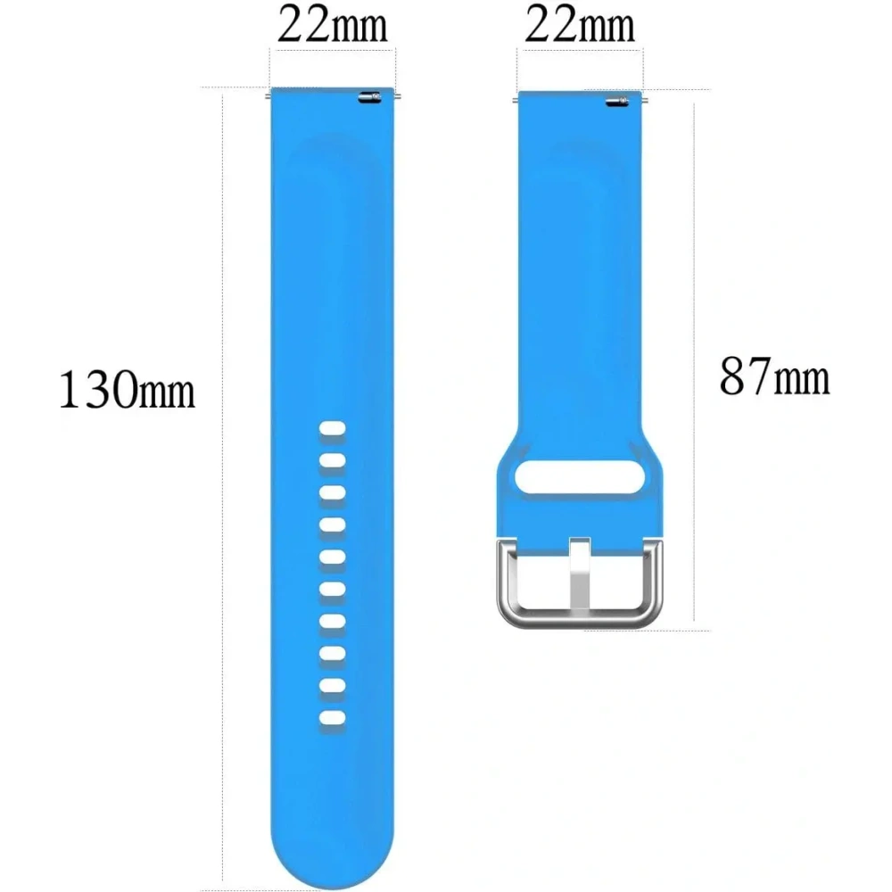 Pasek Bizon Strap Watch Silicone Pro do Xiaomi Watch 2 błękitny