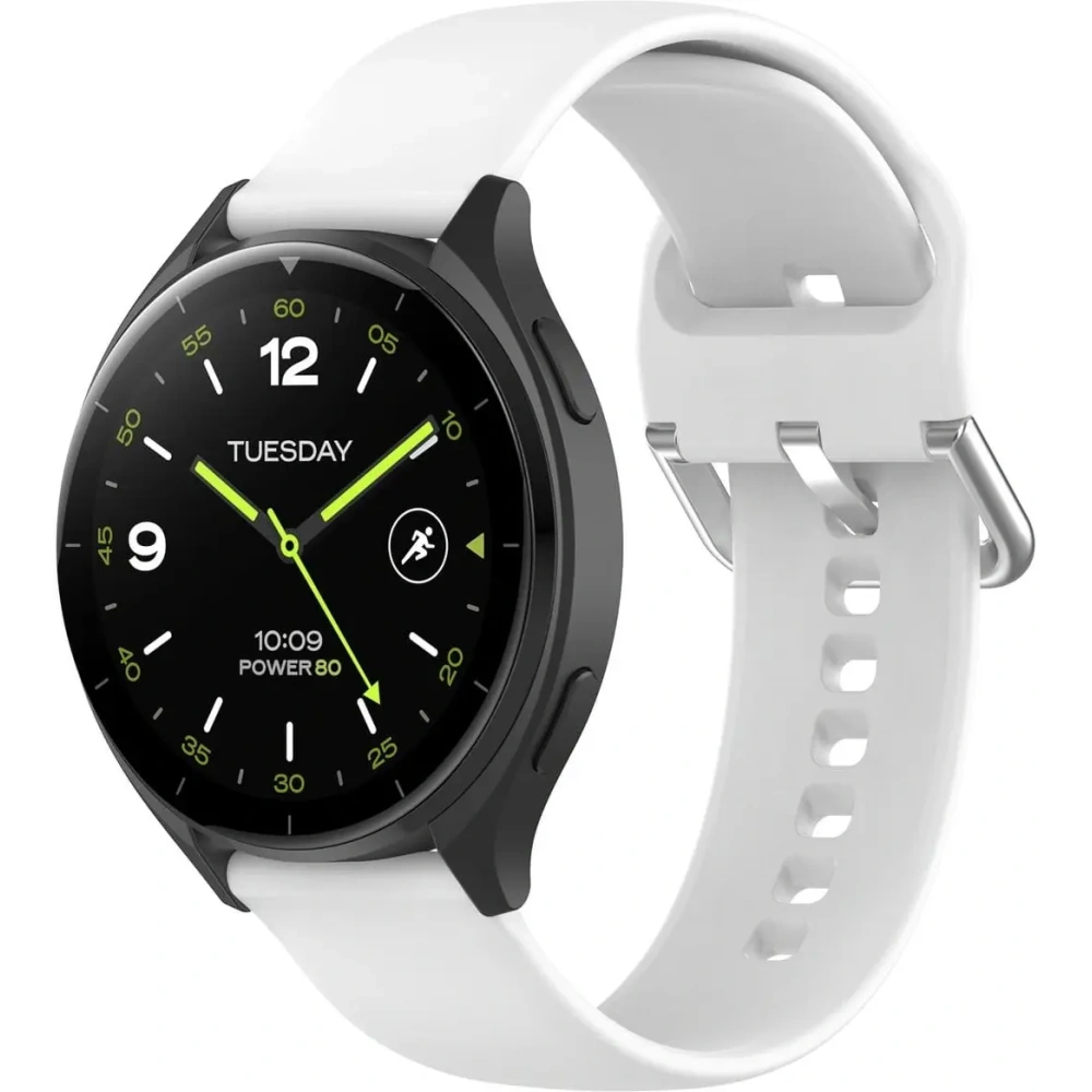 Pasek Bizon Strap Watch Silicone Pro do Xiaomi Watch 2 biały