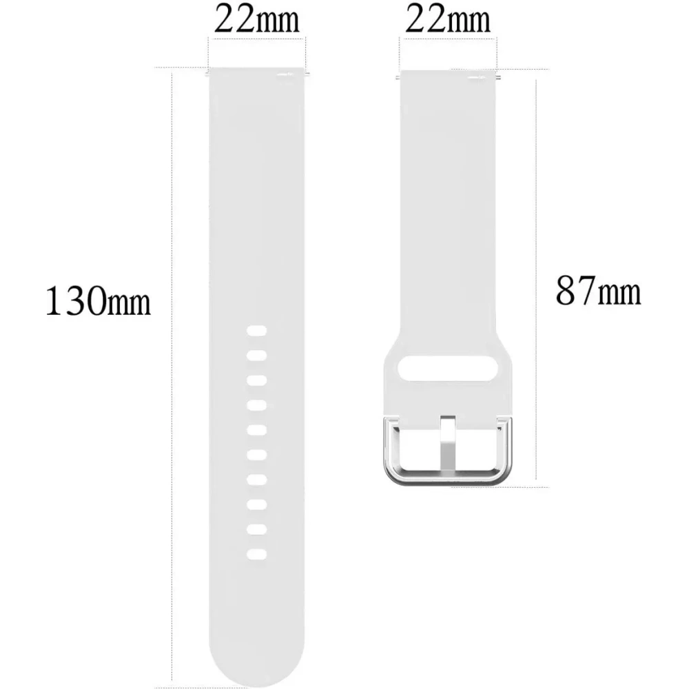 Pasek Bizon Strap Watch Silicone Pro do Xiaomi Watch 2 biały