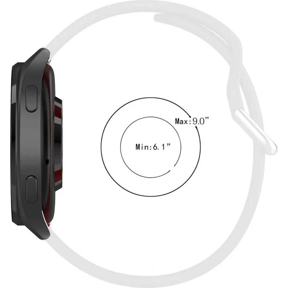 Pasek Bizon Strap Watch Silicone Pro do Xiaomi Watch 2 biały