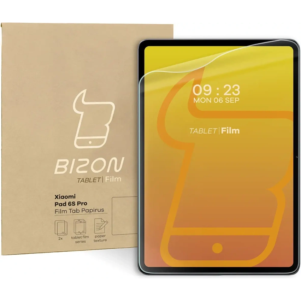 Folia imitująca papier Bizon Film Tab Papirus do Xiaomi Pad 6S Pro [2 PACK]