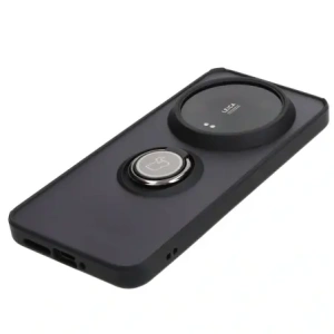 Kup Etui z uchwytem na palec Bizon Case Hybrid Ring do Xiaomi 14 Ultra przydymione z czarną ramką - BIZ4816 - {ean13} - Sklep Home Screen