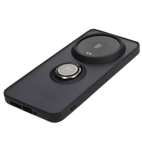 Kup Bizon Case Hybrid Ring Xiaomi 14 Ultra füstös fekete kerettel - BIZ4816 - {ean13} - Sklep Home Screen