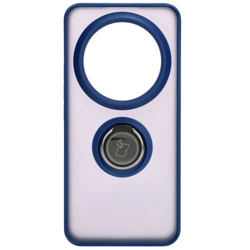 Kup Etui s úchopem na prst Bizon Case Hybrid Ring do Xiaomi 14 Ultra kouřové s modrým rámečkem - BIZ4817 - {ean13} - Sklep Home Screen