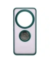 Kup Etui s úchopem na prst Bizon Case Hybrid Ring pro Xiaomi 14 Ultra kouřové s tmavozeleným rámem - BIZ4818 - {ean13} - Sklep Home Screen