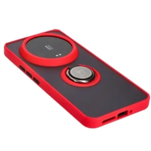 Kup Etui z uchwytem na palec Bizon Case Hybrid Ring do Xiaomi 14 Ultra przydymione z czerwoną ramką - BIZ4819 - {ean13} - Sklep Home Screen