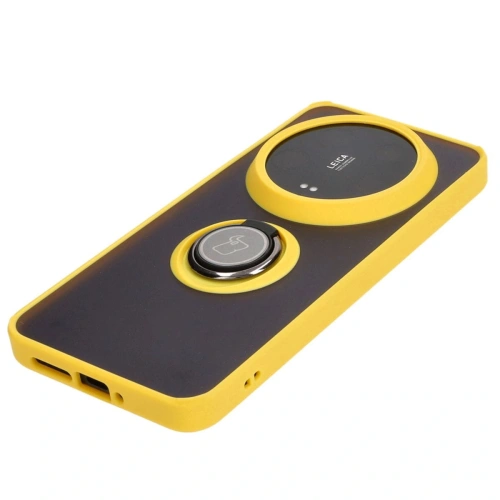 Kup Bizon Case Hybrid Ring Xiaomi 14 Ultra füstös sárga kerettel - BIZ4821 - {ean13} - Sklep Home Screen