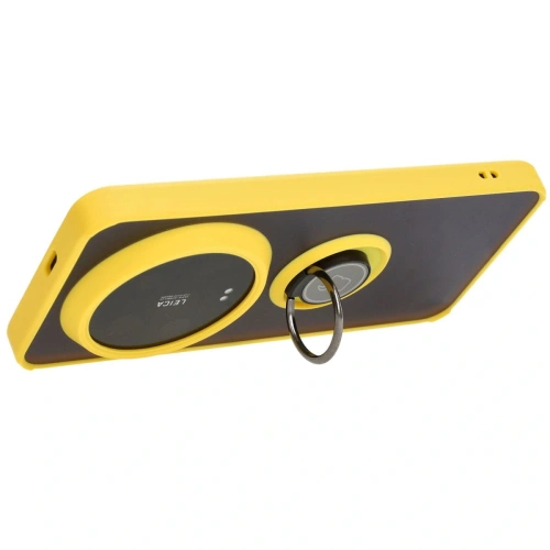 Kup Bizon Case Hybrid Ring Xiaomi 14 Ultra rauchig mit einem gelben Rahmen - BIZ4821 - {ean13} - Sklep Home Screen