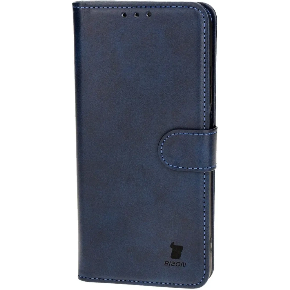 Etui z klapką Bizon Case Pocket do Motorola Moto G34 5G granatowe