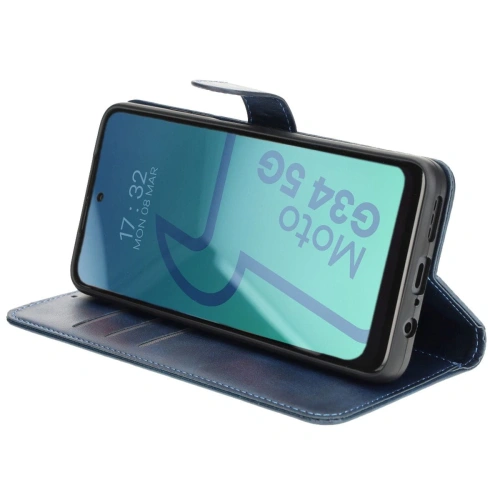 Kup Bizon tok zseb Motorola Moto G34 5G sötétkék - BIZ5398 - {ean13} - Sklep Home Screen