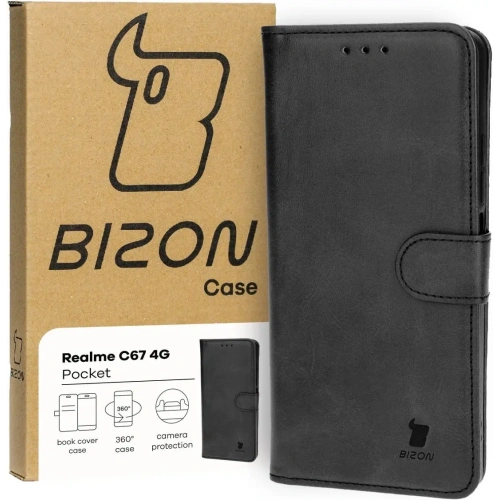 Kup Etui z klapką Bizon Case Pocket do Realme C67 4G czarne - BIZ5403 - {ean13} - Sklep Home Screen