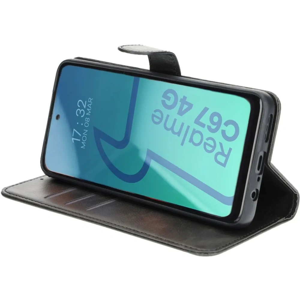 Etui z klapką Bizon Case Pocket do Realme C67 4G czarne