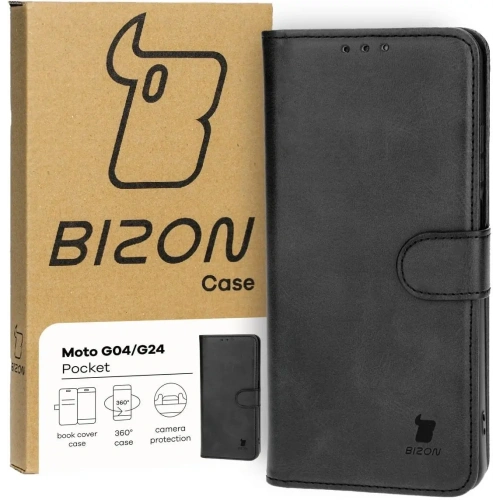 Buy Bizon Case Pocket Motorola Moto G04 / G24 black - BIZ4833 - {ean13} - Home Screen Store Europe