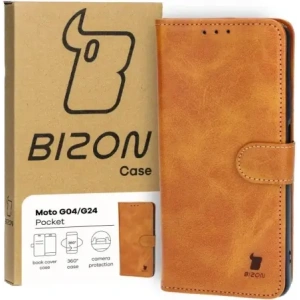 Kup Bizon tok zseb Motorola Moto G04 / G24 barna - BIZ5406 - {ean13} - Sklep Home Screen