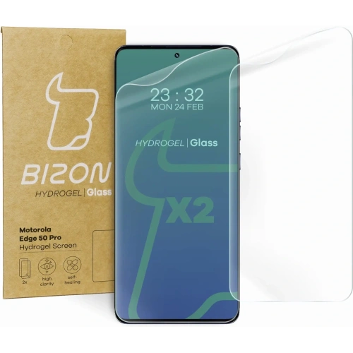 Buy Bizon Glass Hydrogel Front Motorola Edge 50 Pro / Fusion / Ultra [2 PACK] - BIZ5408 - {ean13} - Home Screen Store Europe