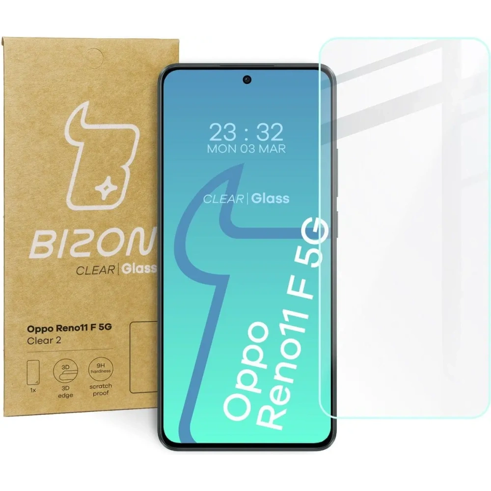 Szkło hartowane Bizon Glass Clear 2 do Oppo Reno11 F 5G