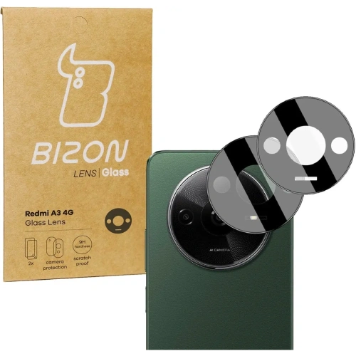 Kup Bizon Glaslinse Xiaomi Redmi A3 4G [2 PACK] - BIZ4841 - {ean13} - Sklep Home Screen