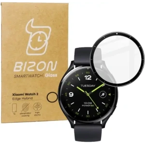Kup Szkło hybrydowe Bizon Glass Watch Edge Hybrid do Xiaomi Watch 2 czarne - BIZ4842 - {ean13} - Sklep Home Screen