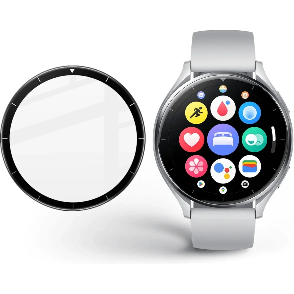 Szkło hybrydowe Bizon Glass Watch Edge Hybrid do Xiaomi Watch 2 czarne