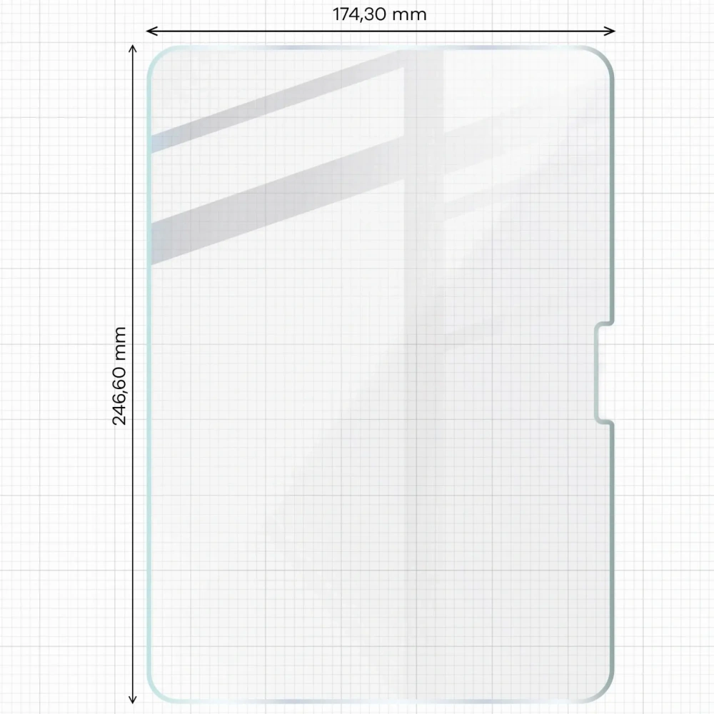 Szkło hartowane Bizon Glass Tab Clear do iPad Pro 11" 5 gen. 2024 [2 PACK]