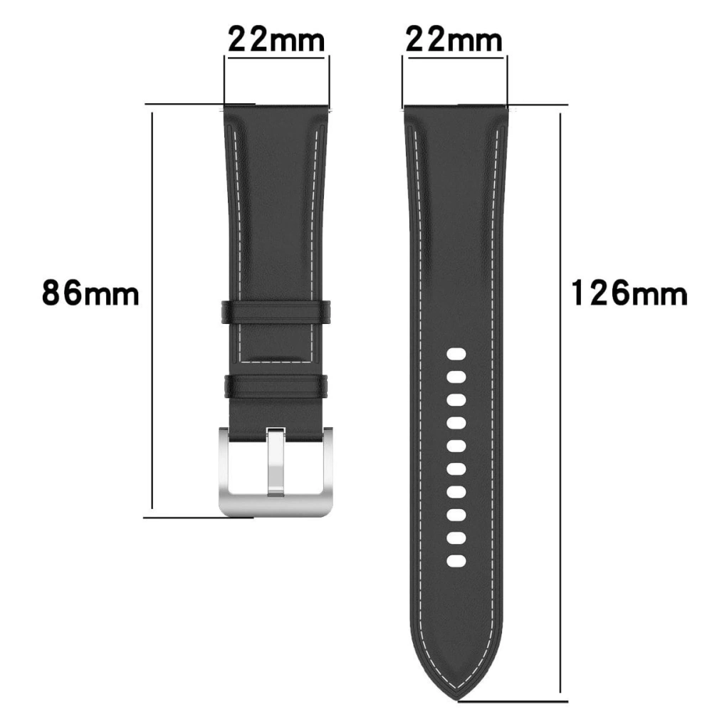 Pasek Bizon Strap Watch Casual 22 mm do smartwatcha czarny