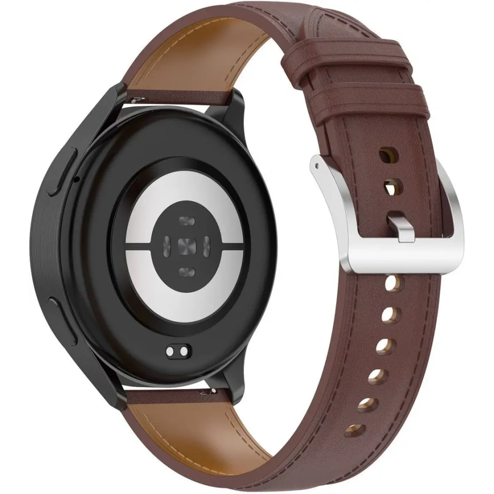 Pasek Bizon Strap Watch Casual 22 mm do smartwatcha ciemnobrązowy