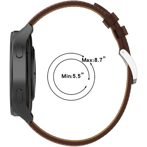 Kup Pasek Bizon Strap Watch Casual 22 mm do smartwatcha ciemnobrązowy - BIZ4845 - {ean13} - Sklep Home Screen