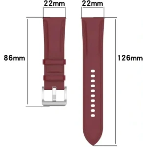 Kup Pasek Bizon Strap Watch Casual 22 mm do smartwatcha bordowy - BIZ4848 - {ean13} - Sklep Home Screen