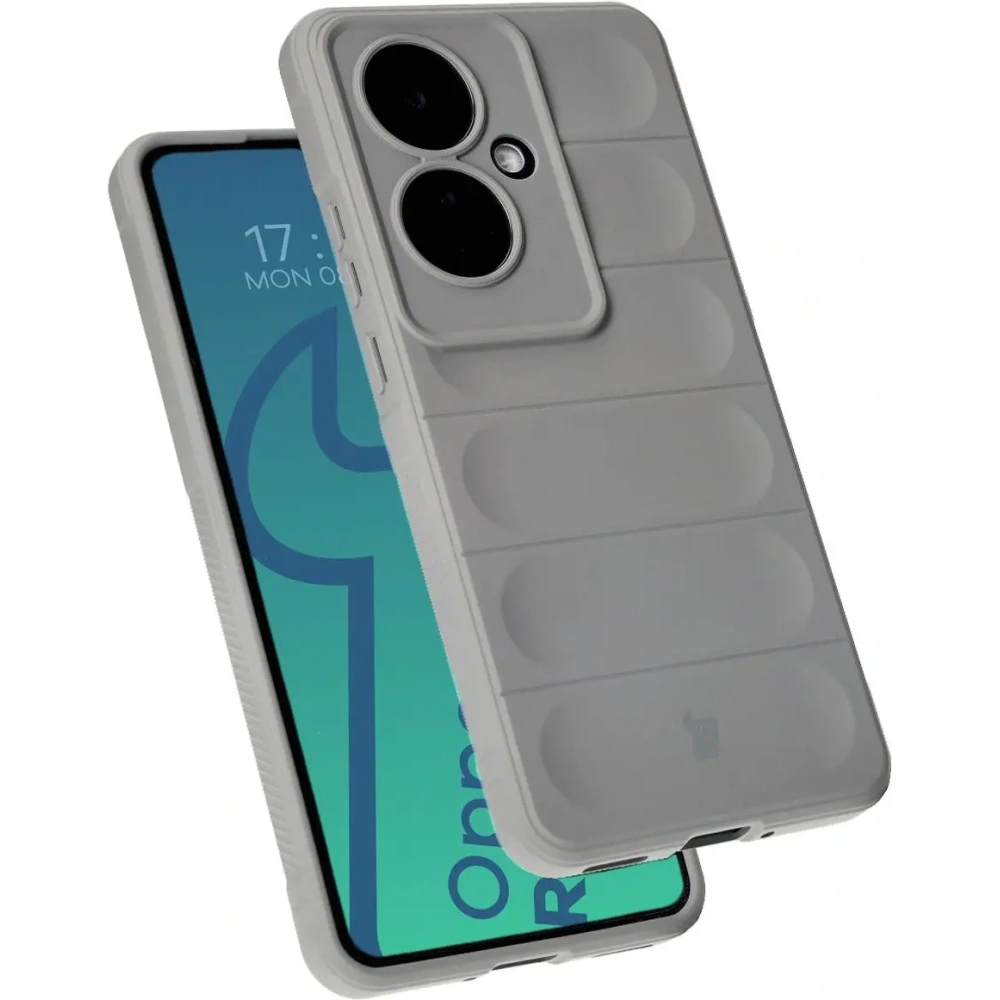 Pancerne etui Bizon Case Tur do Oppo Reno11 F 5G jasnoszare