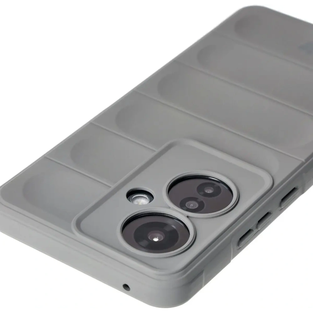 Pancerne etui Bizon Case Tur do Oppo Reno11 F 5G jasnoszare