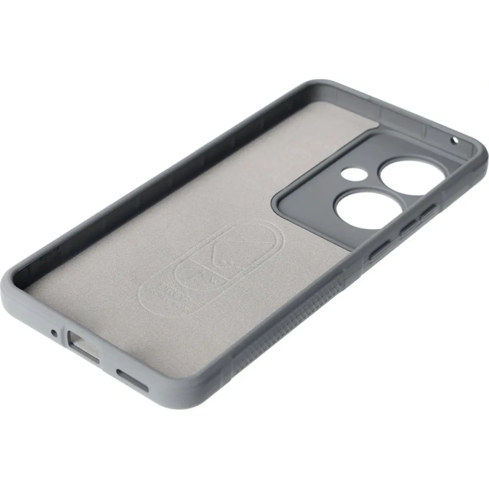 Pancerne etui Bizon Case Tur do Oppo Reno11 F 5G jasnoszare