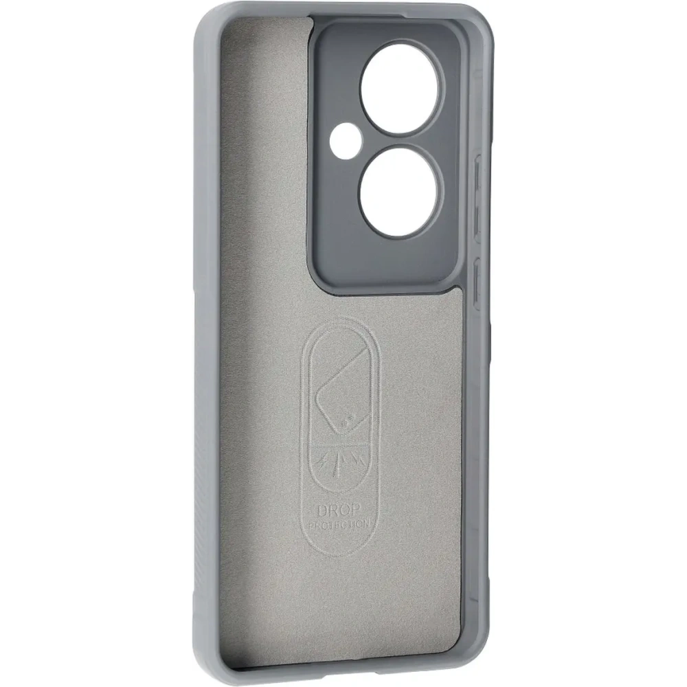 Pancerne etui Bizon Case Tur do Oppo Reno11 F 5G jasnoszare