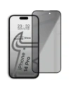 Prywatyzujące szkło hartowane Bizon Glass Edge Shadow do Apple iPhone 14 Pro przyciemniane z czarną ramką