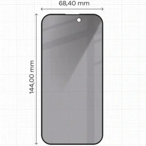 Kup Prywatyzujące szkło hartowane Bizon Glass Edge Shadow do Apple iPhone 14 Pro przyciemniane z czarną ramką - BIZ5442 - {ean13} - Sklep Home Screen