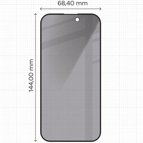 Buy Bizon Glass Edge Shadow Apple iPhone 14 Pro tinted with a black frame - BIZ5442 - {ean13} - Home Screen Store Europe