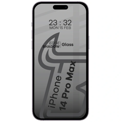 Kup Bizon Glass Edge Shadow Apple iPhone 14 Pro Max getönt mit einem schwarzen Rahmen - BIZ5443 - {ean13} - Sklep Home Screen