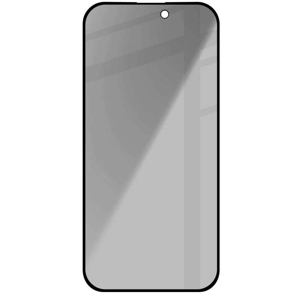 Prywatyzujące szkło hartowane Bizon Glass Edge Shadow do Apple iPhone 14 Pro Max przyciemniane z czarną ramką