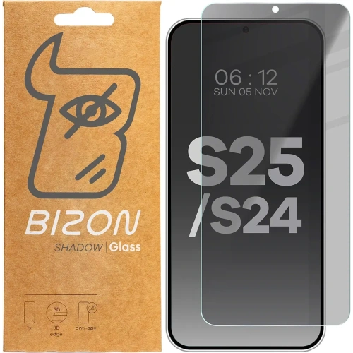 Buy Bizon Glass Clear Shadow Samsung Galaxy S25 / S24 tinted - BIZ5444 - {ean13} - Home Screen Store Europe