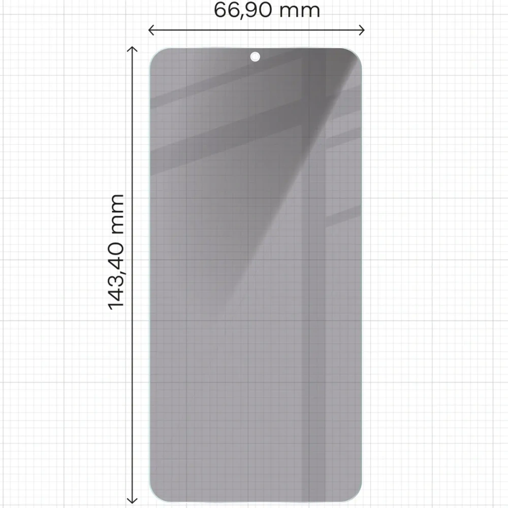 Prywatyzujące szkło hartowane Bizon Glass Clear Shadow do Samsung Galaxy S25 / S24 przyciemniane