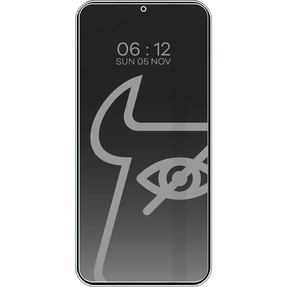 Prywatyzujące szkło hartowane Bizon Glass Clear Shadow do Samsung Galaxy S25 Plus / S24 Plus przyciemniane