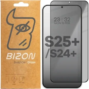 Buy Bizon Glass Edge Shadow Samsung Galaxy S25 Plus / S24 Plus tinted with a black frame - BIZ5447 - {ean13} - Home Screen Store Europe