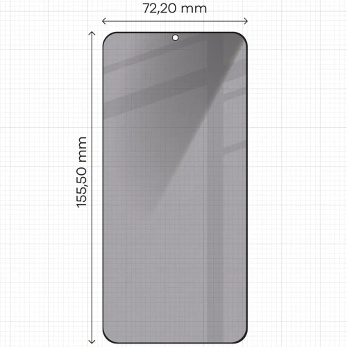 Kup Pryvatizující tvrzené sklo Bizon Glass Edge Shadow do Samsung Galaxy S25 Plus / S24 Plus z tmavým rámečkem - BIZ5447 - {ean13} - Sklep Home Screen