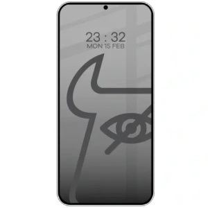 Kup Prywatyzujące szkło hartowane Bizon Glass Edge Shadow do Samsung Galaxy S25 Plus / S24 Plus przyciemniane z czarną ramką - BIZ5447 - {ean13} - Sklep Home Screen