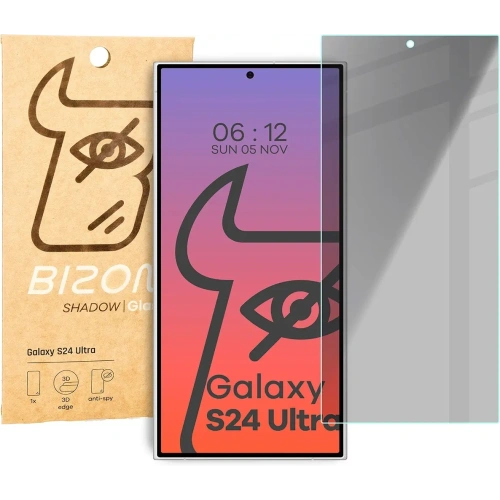 Kup Prywatyzující tvrzené sklo Bizon Glass Clear Shadow pro Samsung Galaxy S24 Ultra ztmavené - BIZ5448 - {ean13} - Sklep Home Screen
