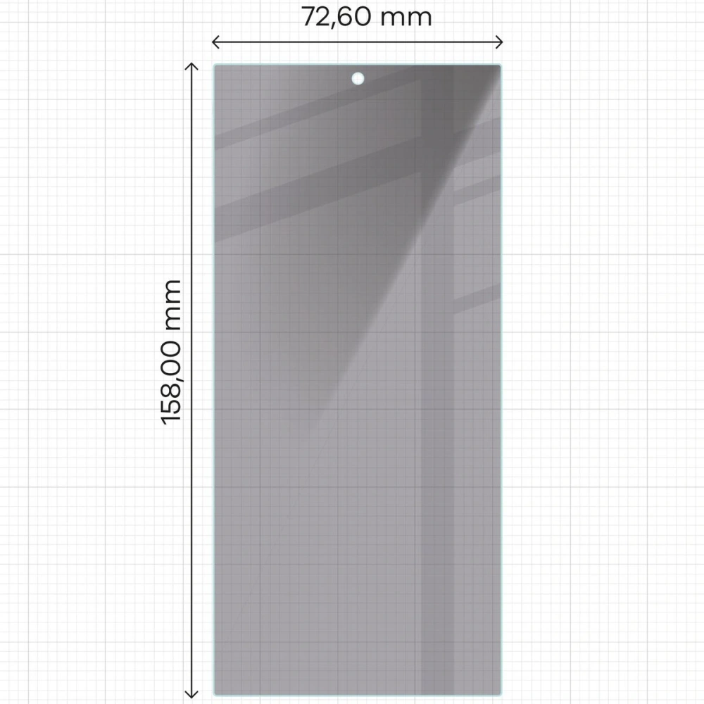 Prywatyzujące szkło hartowane Bizon Glass Clear Shadow do Samsung Galaxy S24 Ultra przyciemniane